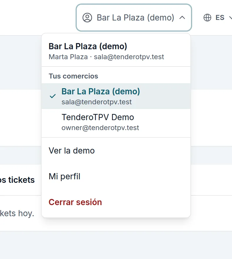 «Tus comercios» en el menú de tu cuenta: del bar a la tienda sin cerrar la sesión