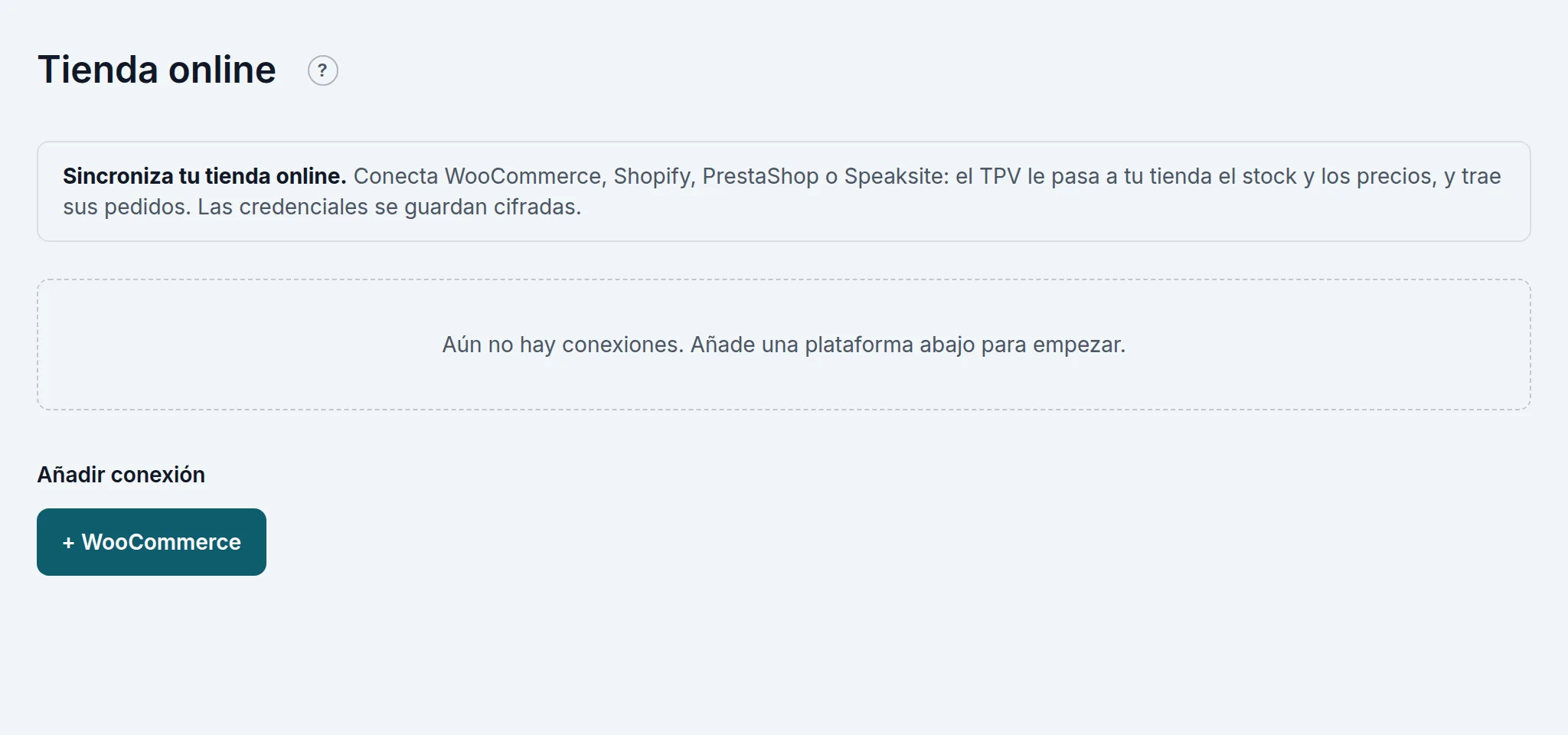Las conexiones con tiendas online