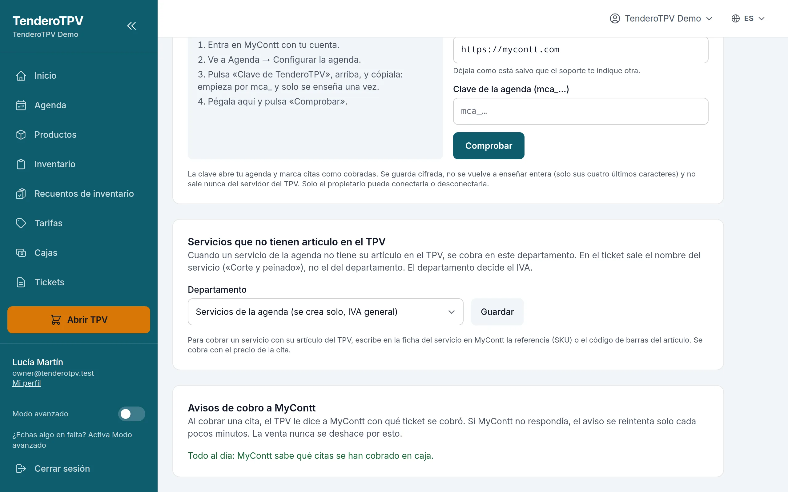 Avisos de cobro a MyContt: todo al día