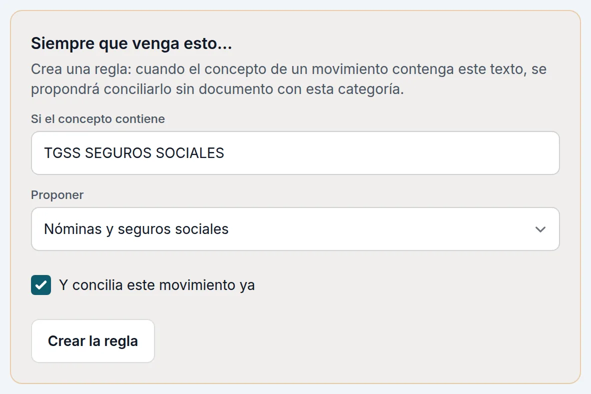 Una regla para los seguros sociales de cada mes