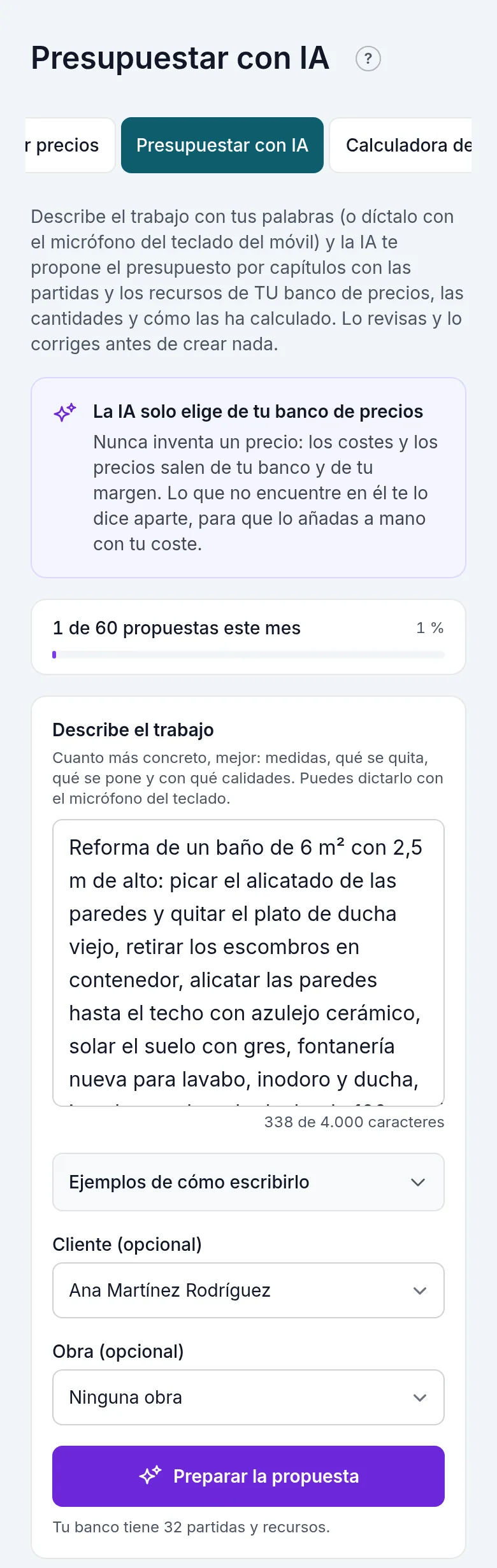 En el móvil, se puede dictar con el micrófono del teclado