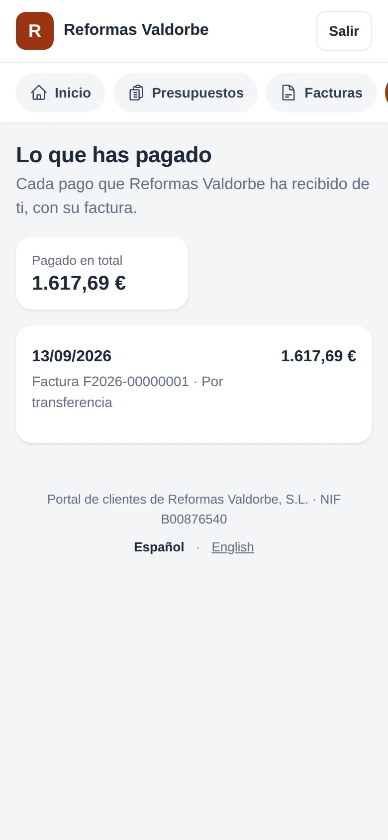 Lo que ha pagado